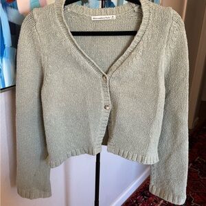 Abercrombie & Fitch Women's Sage Green Sweater